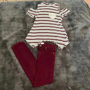 ❤️ Cute outfit top matching jeans